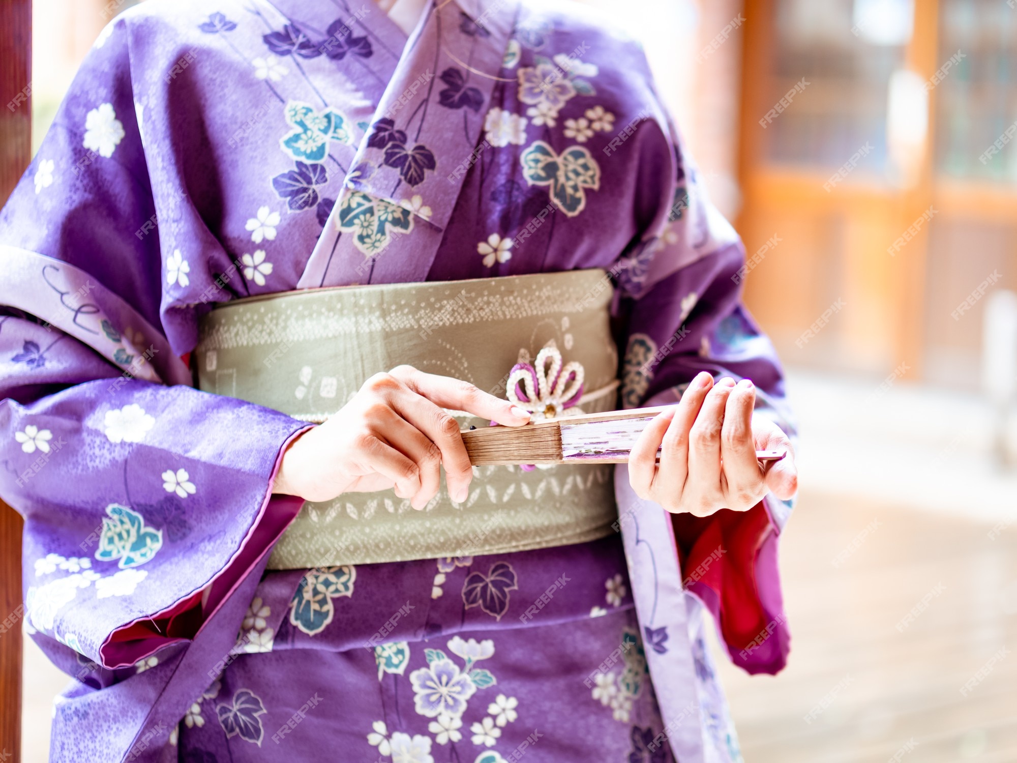 mujer / es ropa tradicional japonesa. | Premium