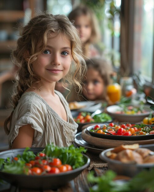 Foto kinder lernen, wie wichtig tapeten sind