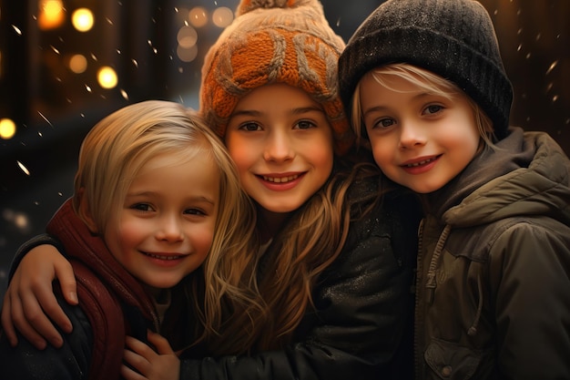 Kinder sind an Heiligabend aufrichtige Freunde