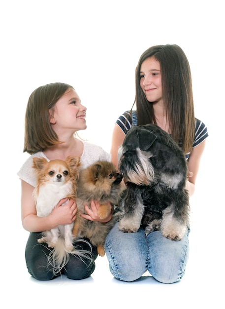 Kinder und Hunde