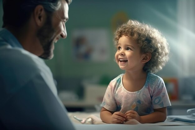 Foto kinderarzt im krankenhaus