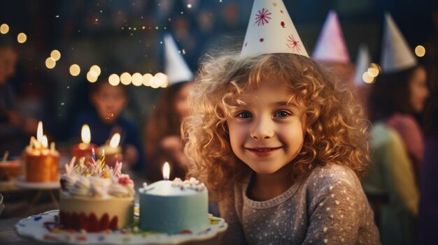 Foto kindergeburtstagsfoto mit freunden