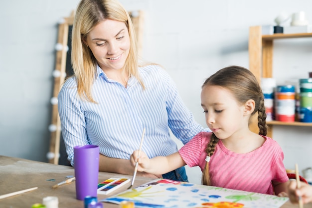 Kindermalerei im Kunstunterricht