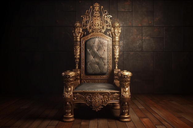 Foto king throne illustrationsbild generative ai