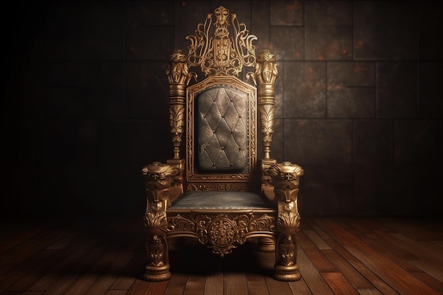 King Throne ilustração imagem generativa ai