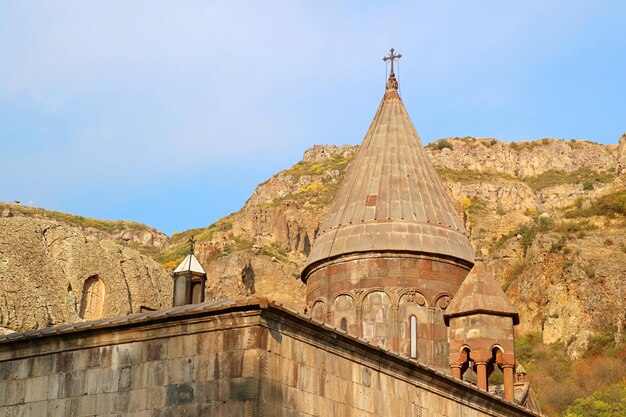 Kirche im mittelalterlichen Kloster Geghard UNESCO-Weltkulturerbe in der Provinz Kotayk in Armenien