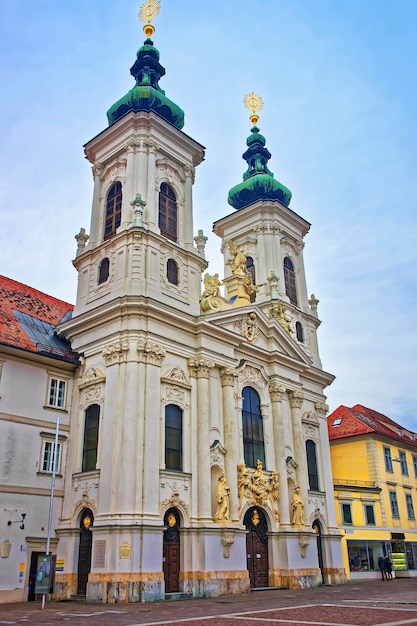 Kirche Unserer Lieben Frau von Beistand in Graz in Österreich im Januar im Winter