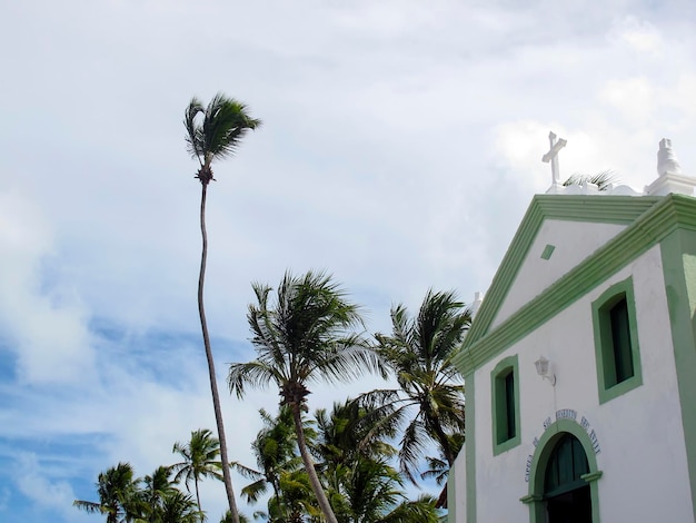 Kirche von Sao Benedito am Strand von Carneiros in Recife Pernambuco