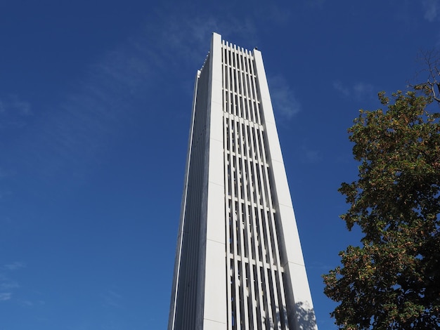 Kirchturm der Pfarre Unterheiligenstadt in Wien