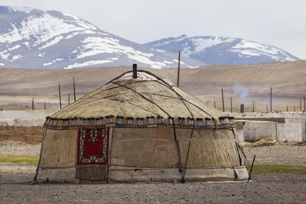 Kirgisische Jurte in den Pamir-Bergen in Tadschikistan