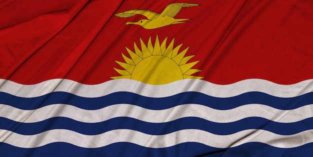 Kiribati 3d strukturierte wehende Flagge