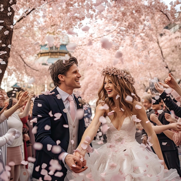 Kirschblüte Hochzeitsfeier