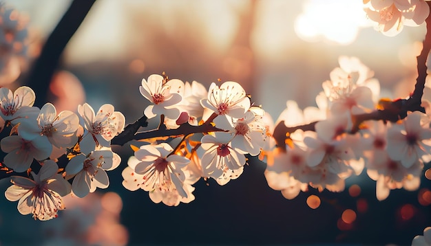 Kirschblüten Blume Baum Frühling Ai erzeugt