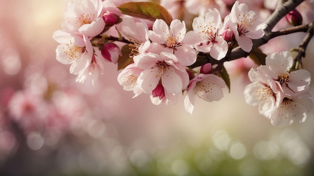 Kirschblütenzweig in voller Blüte