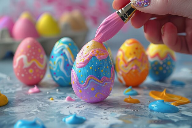 Kit de artesanía DIY para huevos pintados el día de Pascua el 31 de marzo de 2024