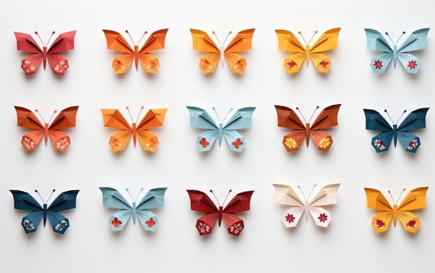 Foto el kit artístico de tarjetas de felicitación de origami diy desata la imaginación