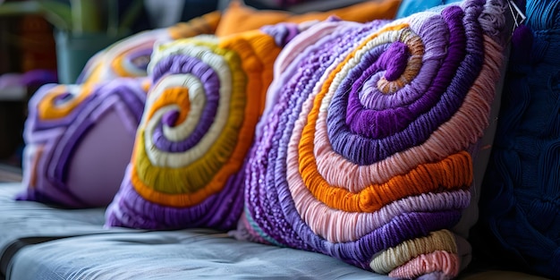Kit de agulhas de poncha para iniciantes para criar objetos têxteis coloridos como travesseiros e tapetes Concept Punch Needle Kits Textil Crafts DIY Decor Interior Design Crafts amigáveis para iniciantes