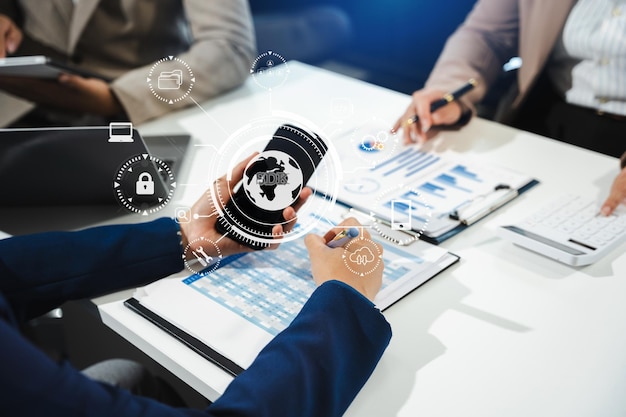 Kit de desarrollo de software SDK concepto de tecnología de lenguaje de programación en la oficina