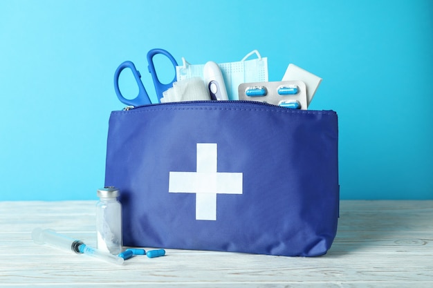 Kit médico de primeiros socorros contra azul