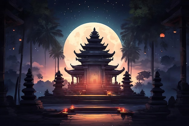 El kit de meditación ilustrado de Nyepi Tranquilidad