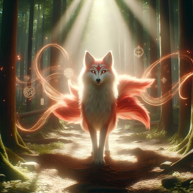 Foto kitsune en la imagen artística 19