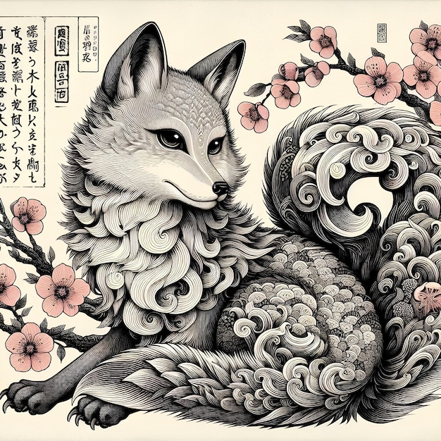 kitsune en la imagen artística 44