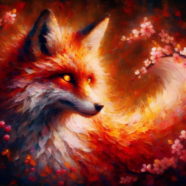 Foto kitsune en la imagen artística 50