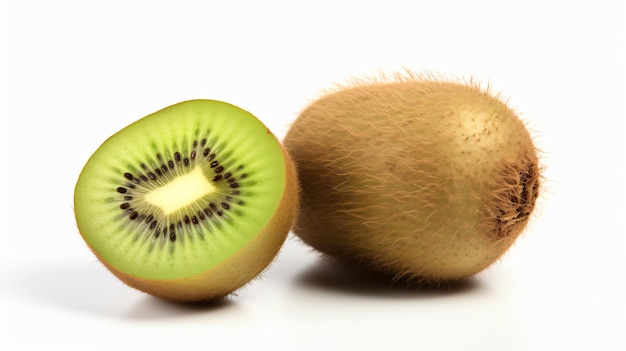 Kiwi aislado sobre fondo blanco