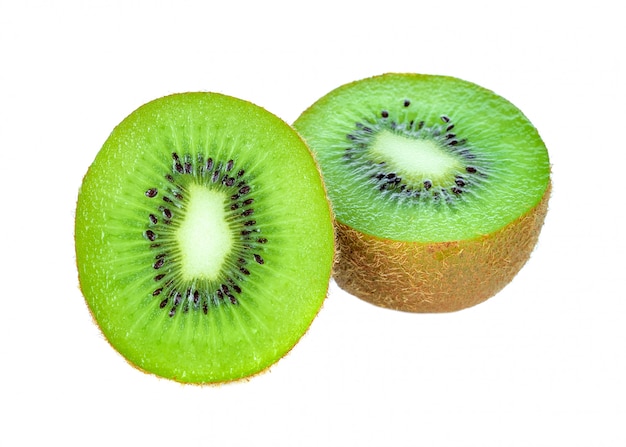 Kiwi auf weißem Hintergrund