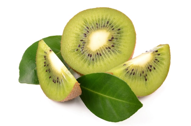 Kiwi auf weißem Hintergrund