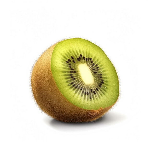 Kiwi auf weißem Hintergrund