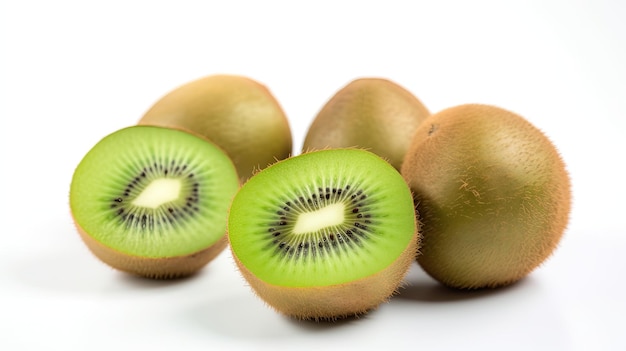 Kiwi em um fundo branco