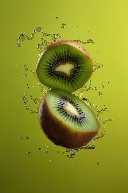 El kiwi es una fruta que está en el agua.