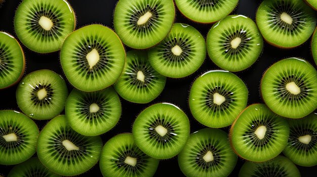 Kiwi fatia fundo de frutas tropicais