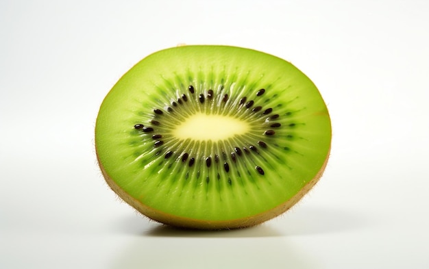 Kiwi en fondo blanco IA