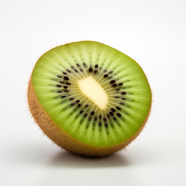 Kiwi en fondo blanco.