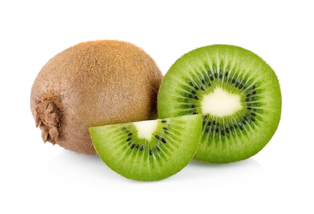 Kiwi isolado no branco