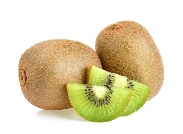 Kiwi lokalisiert auf weißem Hintergrund.