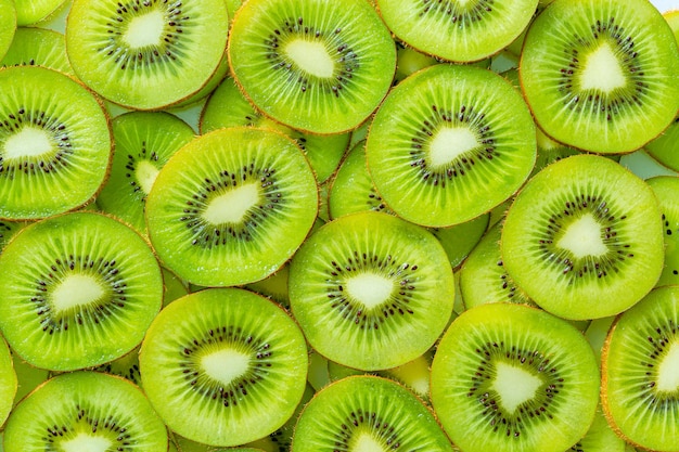 Kiwi macrofresh kiwi fatiado para uso no fundo