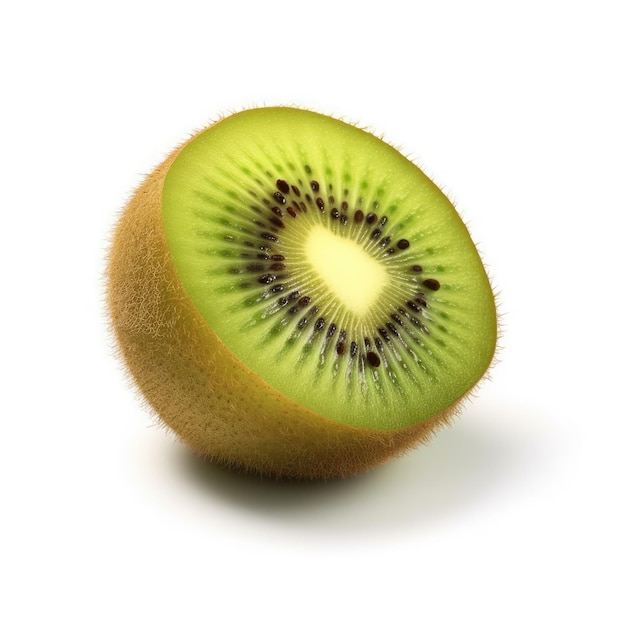 kiwi no fundo branco