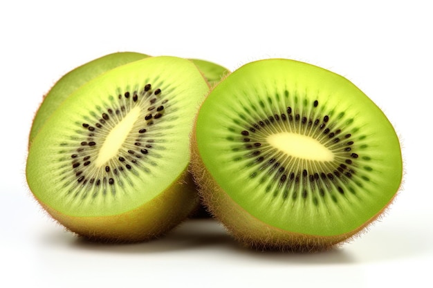 kiwi no fundo branco