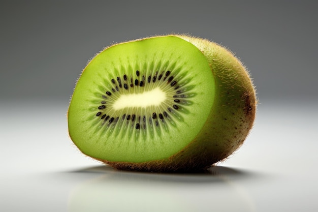 kiwi no fundo branco