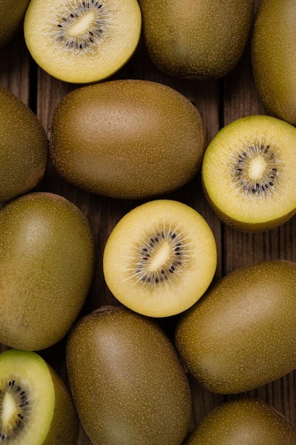 kiwi de oro de fruta deliciosa saludable y fresca