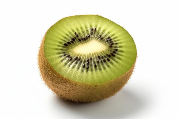 Foto kiwi sobre un fondo blanco aislado