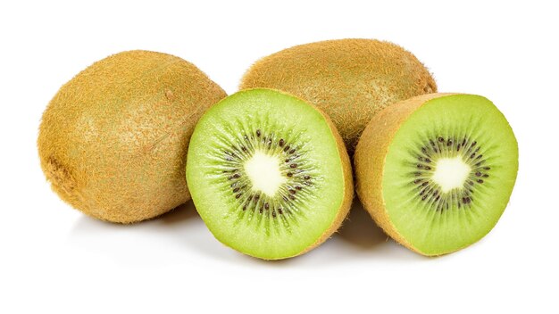 Kiwis em fundo branco