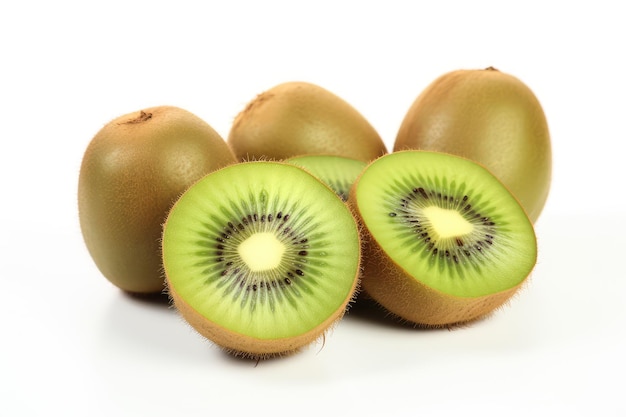 Foto kiwis isolados kiwis verdes isolados em fundo branco