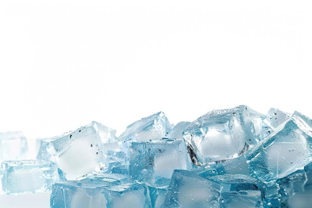 Klaren Eiswürfel gegen Weiß