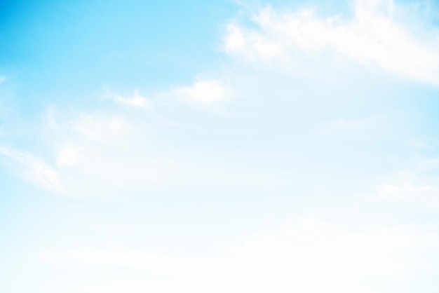 Klarer blauer Himmel und weiße Wolken