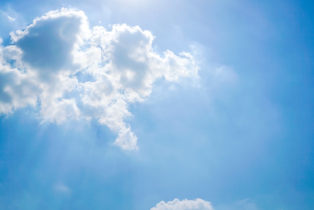 Klarer Himmel mit Wolken