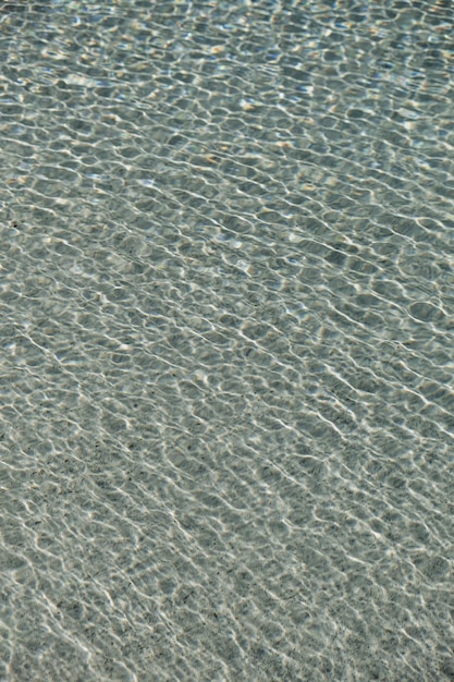 Klares blaues Wasser mit Wellen Sonnenlicht Schatten Reflexionen Sommerurlaub Hintergrund